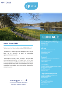 GREC Bulletin front page - May 2023