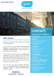GREC Bulletin Autumn 2023 front page